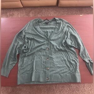 Torrid Sage Green Button-Up Cardigan
